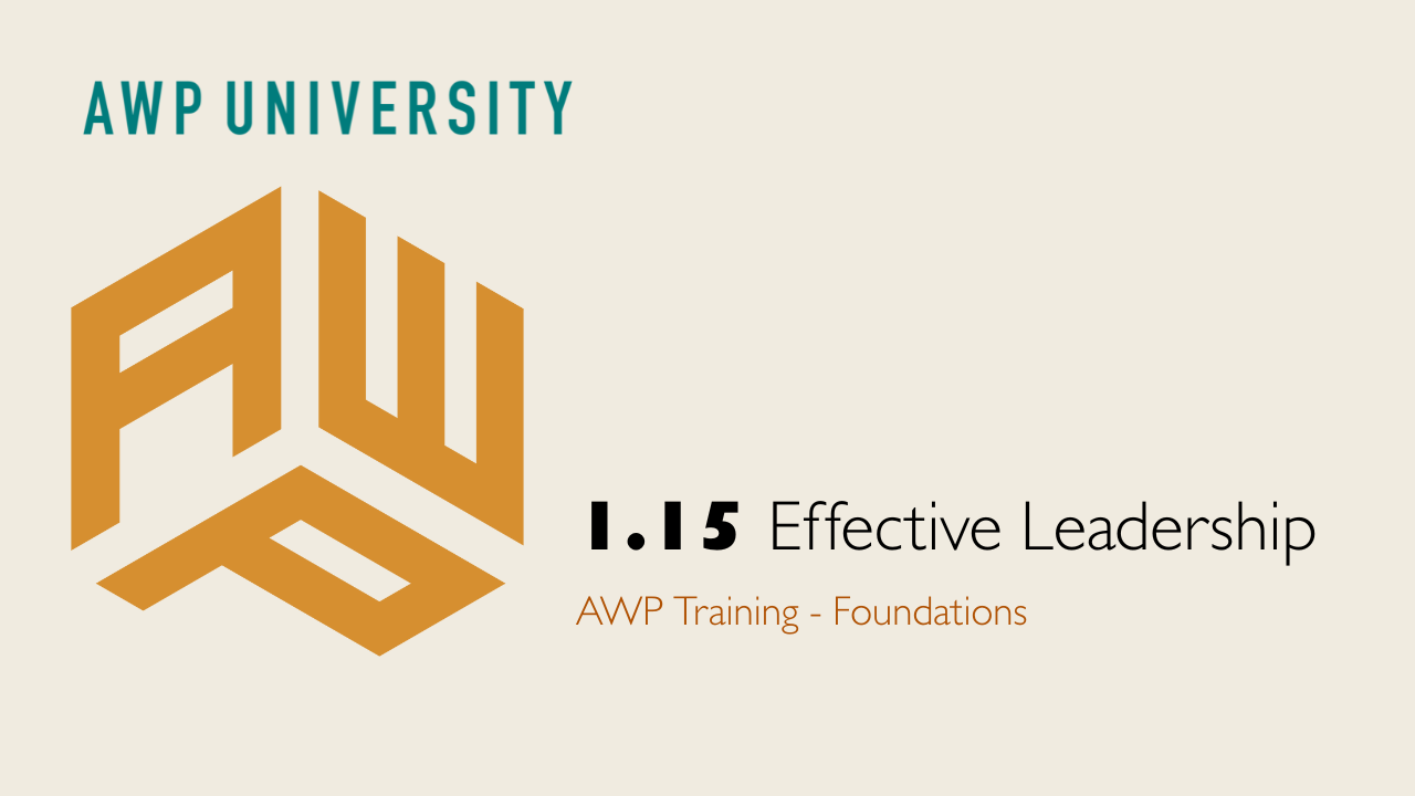 1.15 Effective Leadership